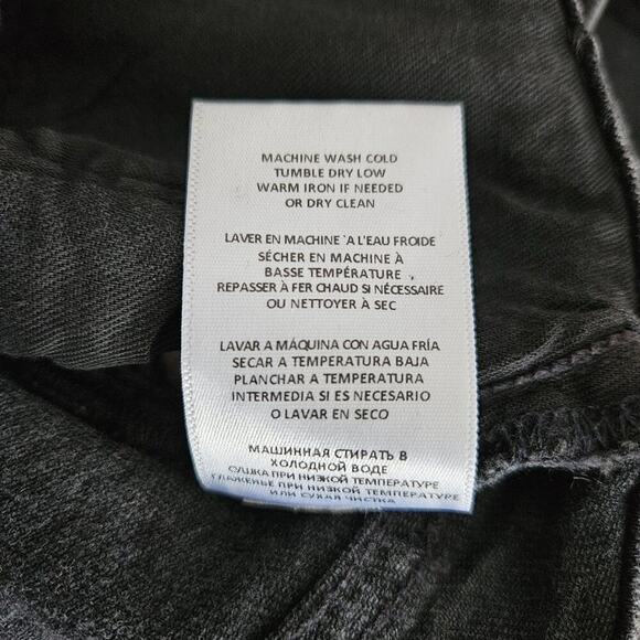 RE/DONE Originals 90s High Rise Ankle Crop Jeans - Faded Coal - size 29-NWT - Picture 9 of 10